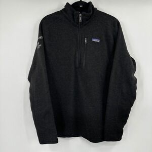 Patagonia Better Sweater 1/4 Zip Fleece Pullover Mens Large Charcoal Grey